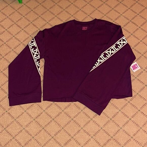 Juicy Couture L/S top w logo tape NWT M - Picture 1 of 7